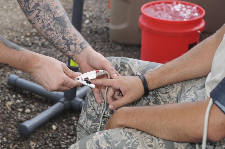 D-M, local firefighters train together