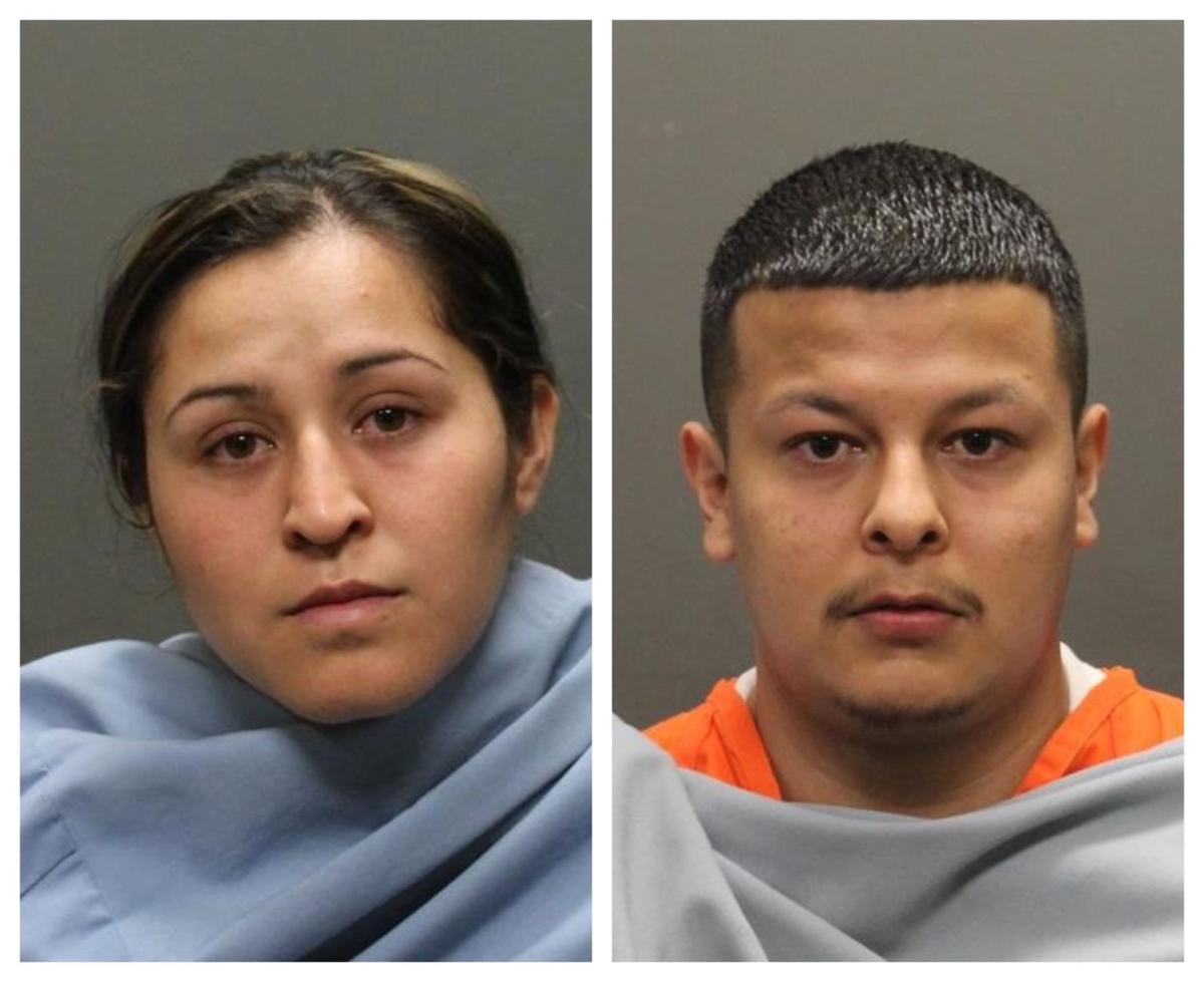 Mug shots of Salma Rodriguez and Ivan Alejandro Portillo