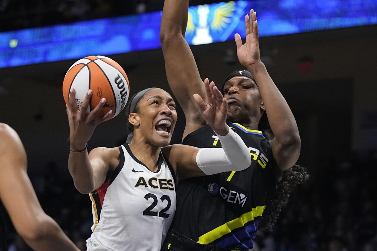 Las Vegas Aces star A'ja Wilson scores 53 points, ties WNBA single-game  record