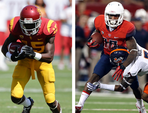 Healthy leading WRs - USC's Nelson Agholor and Arizona's Samajie Grant