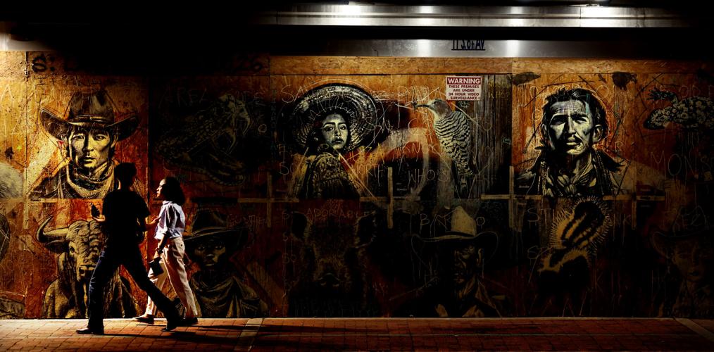 Tucson mural panels to go from window coverings to auction