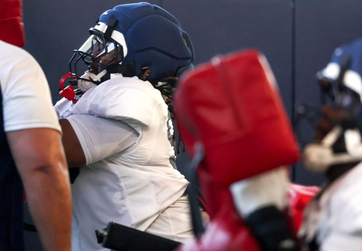 Spring football practice continues