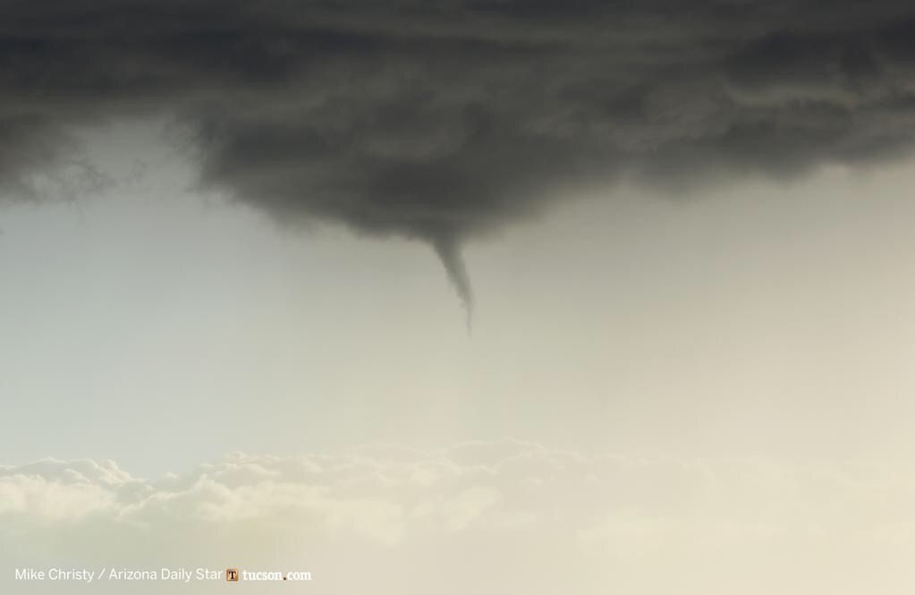 Tucson weather watchers spotted funnel cloud on Wednesday