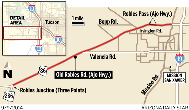 Map: Old Robles Road
