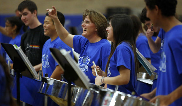 Steel bands hit right note at combined show    