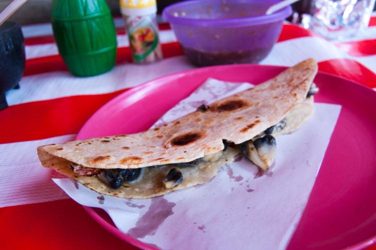 Mexico City huitlacoche quesadilla
