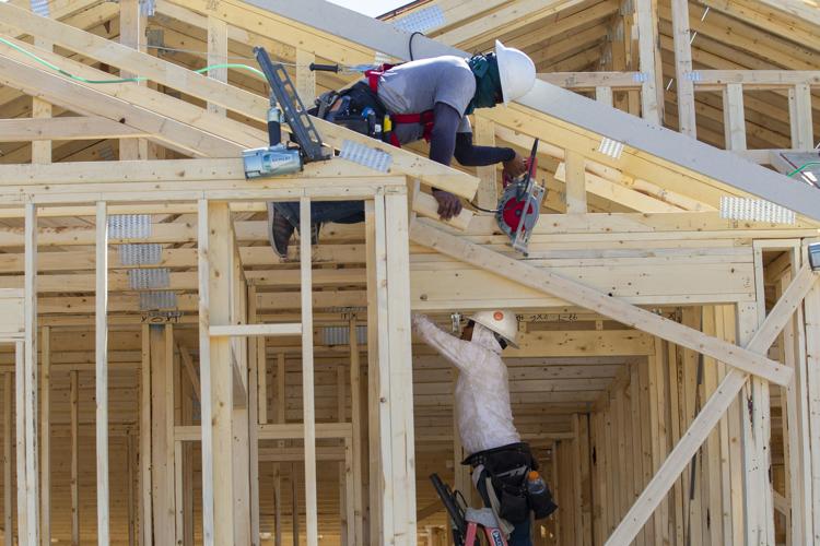 Homes under construction