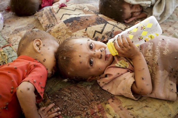 Floods, now flies, menace Pakistani kids   