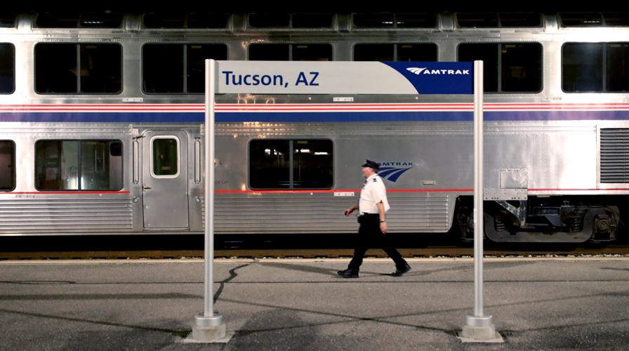 Amtrak Sunset Limited train in Tucson