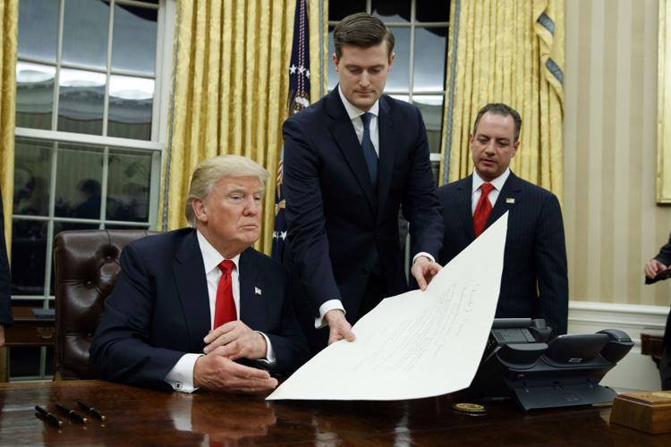 Feb. 7, 2018: Staff secretary Rob Porter