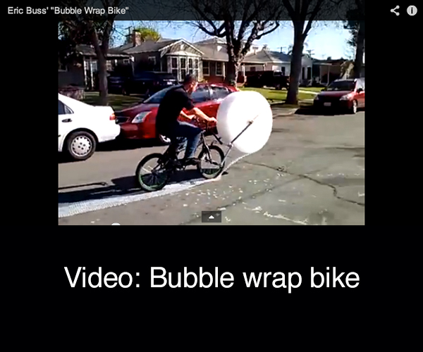 Eric Buss' "Bubble Wrap Bike"