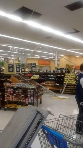 Damage at Globe Walmart