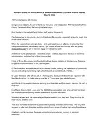 Steyer's speech to Udall Dinner