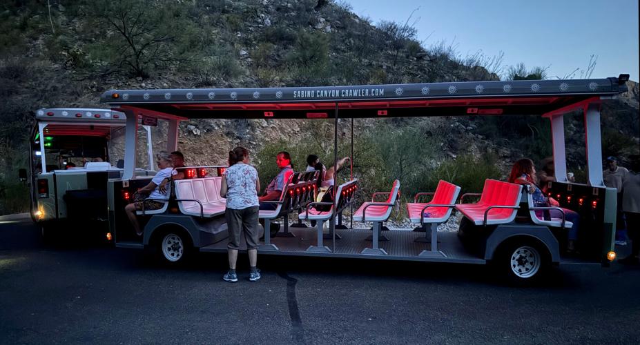 Sabino Canyon Crawler at night