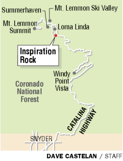 Inspiration Rock: Spot aptly named  