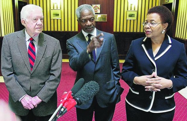 Zimbabwe won't let Carter, Annan, Mandela's wife visit  
