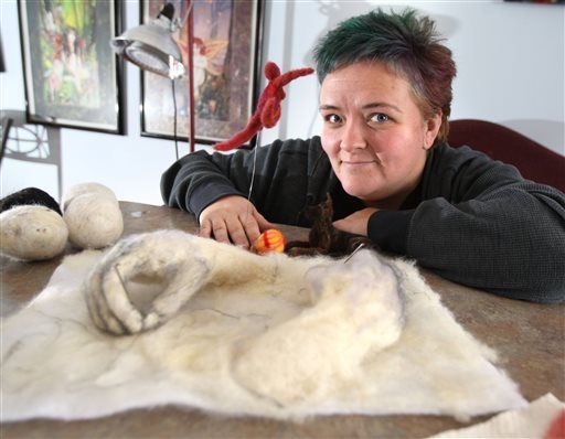 Rochester woman sculpts art that's meant to be felt