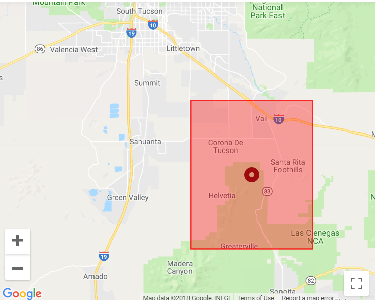 Power Outage Affects More Than 1 500 Customers Southeast Of Tucson