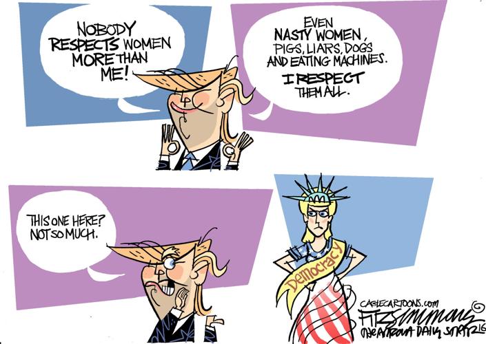 Daily Fitz Cartoon: Nasty woman