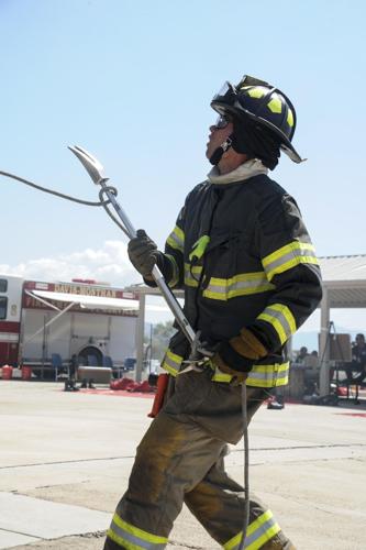 D-M, local firefighters train together