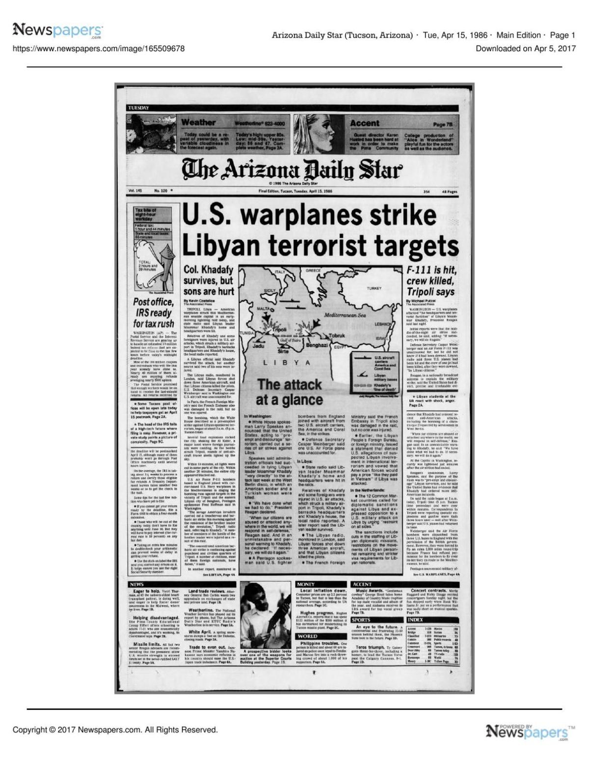 Arizona Daily Star front page April 15, 1986.pdf