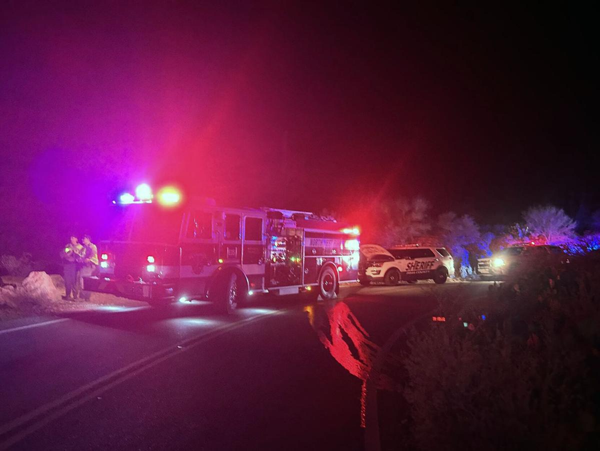 Helicopter used to rescue driver in Gates Pass crash