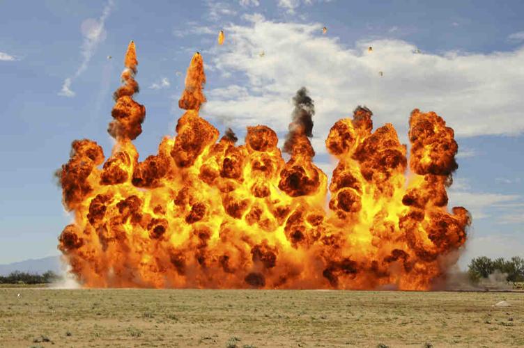 D-M practicing explosions