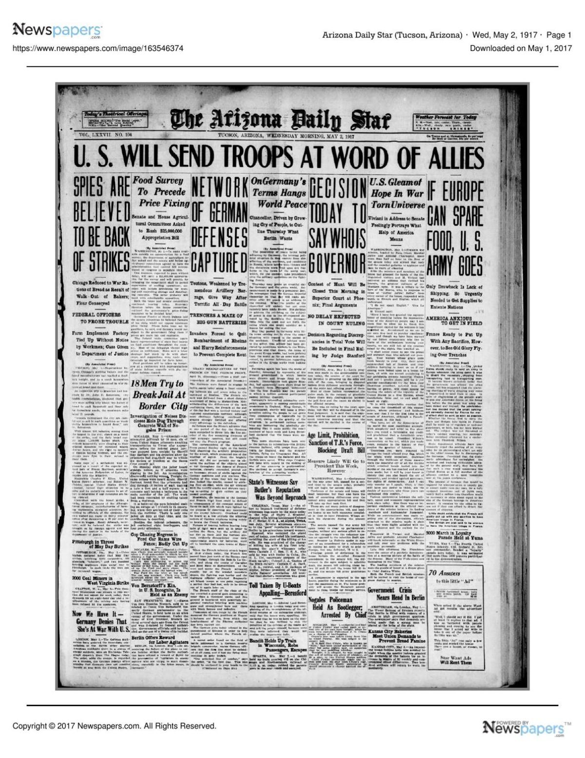 Arizona Daily Star front page May 2, 1917.pdf