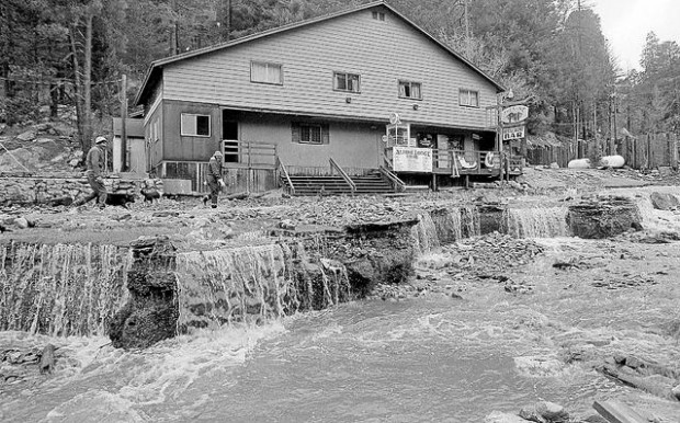 Tucson Time Capsule : Road in Summerhaven washed out  