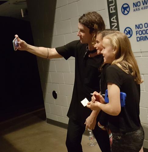 Selfies with new fans