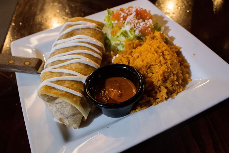 Americano Mexicano bean burrito