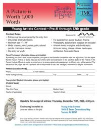 Tucson Festival of Books Young Artists Contest entry form