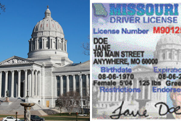 Missouri Capitol and drivers license
