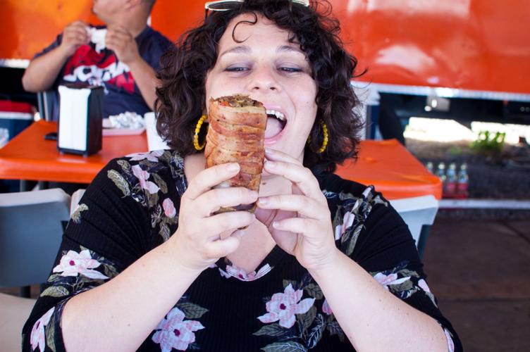 Bacon-wrapped burrito at WhataBurro