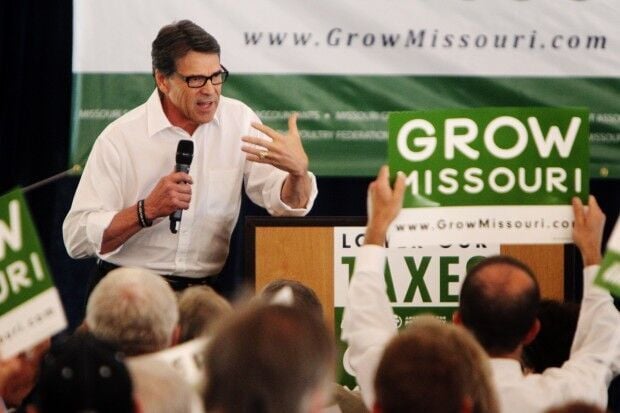 Texas Gov. Rick Perry in Chesterfield, Mo.