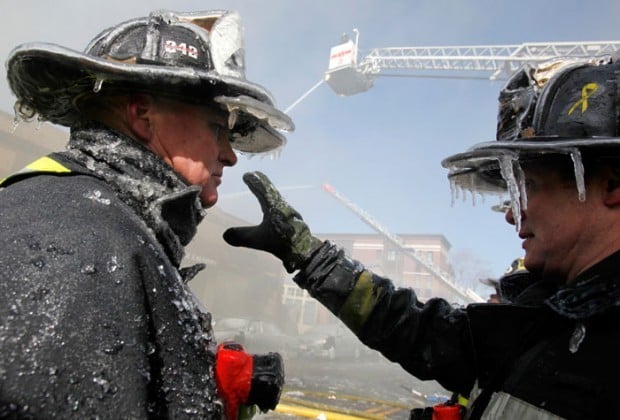 Firefighters in Boston
