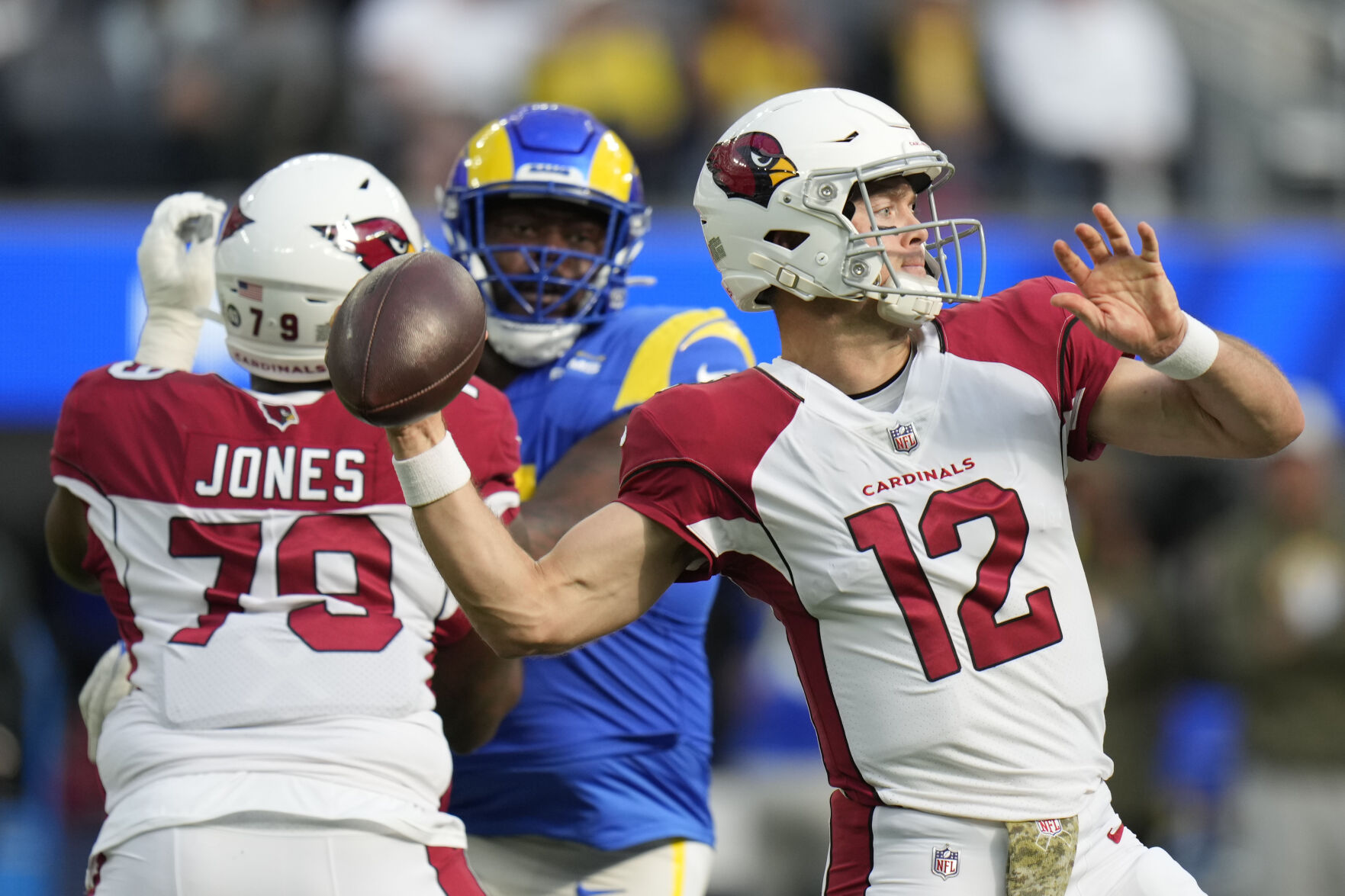 Colt McCoy James Conner lead Cardinals past Rams in LA