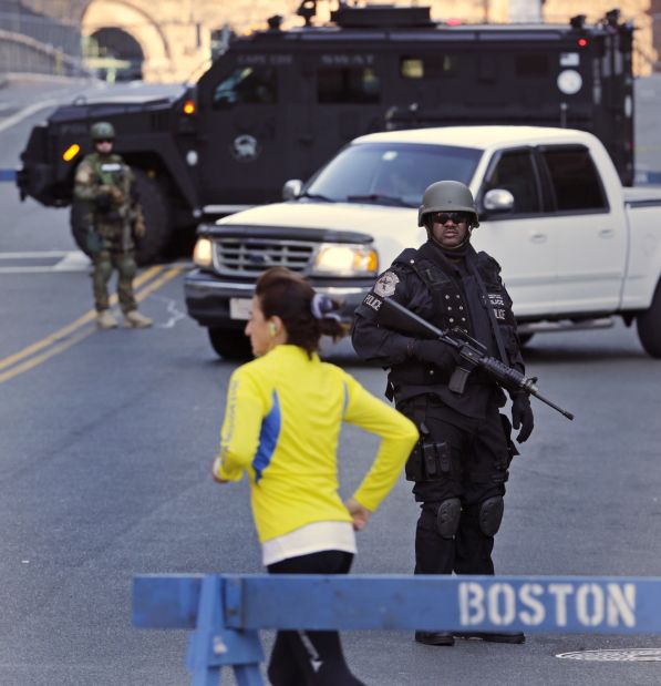 Aftermath of Boston Marathon explosions