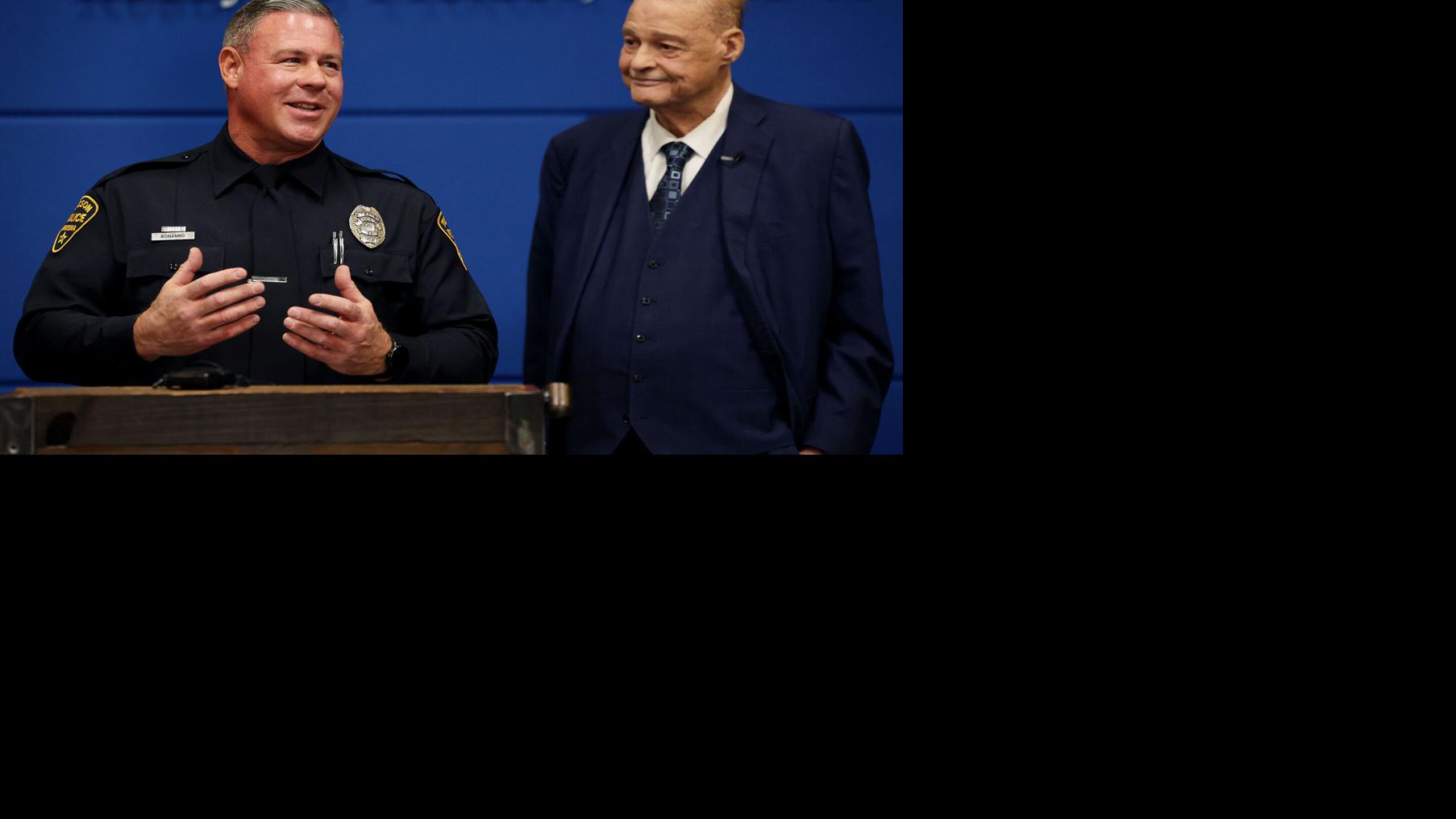 Police officer who detained armed man at Tucson school feted
