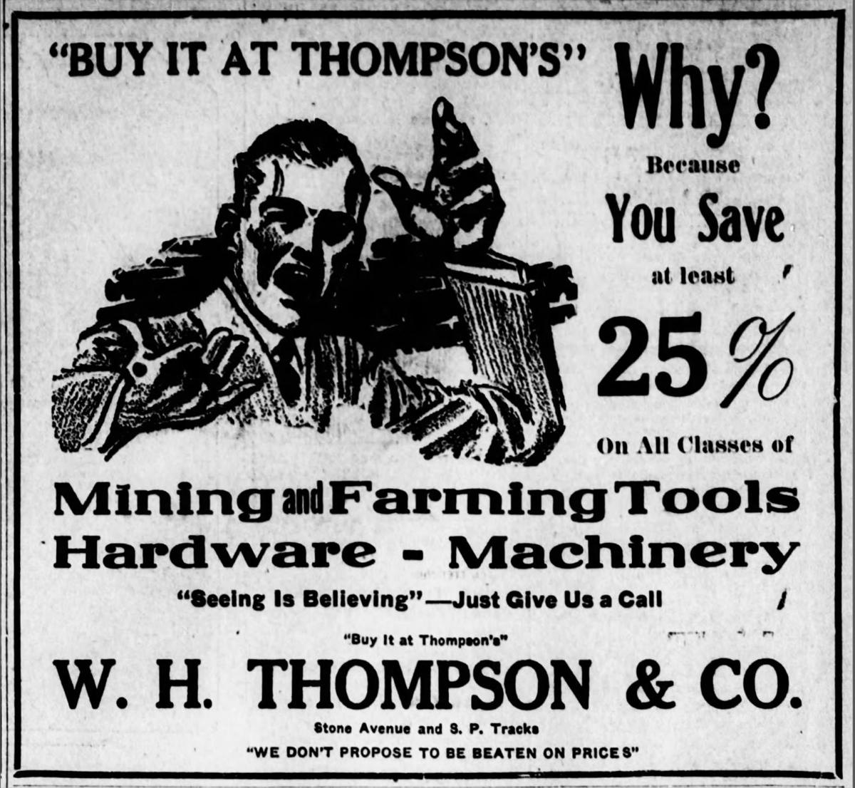 Advertisement in Star August 13, 1916