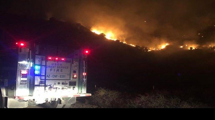 Forest Service: Redington fire that burned 65 acres Sunday night may be ...
