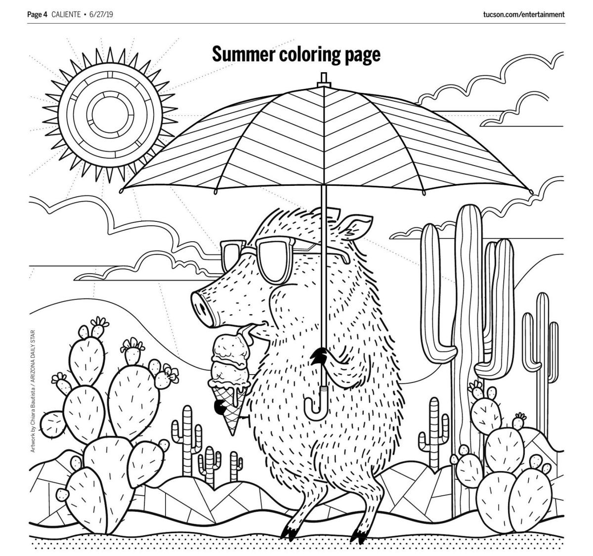 Sætte egetræ Mold Print out these 12 totally adorable Tucson-themed coloring pages