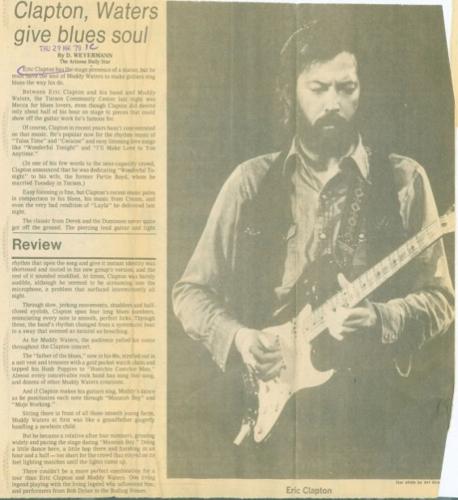 March 29, 1979: Clapton, Waters give blues soul