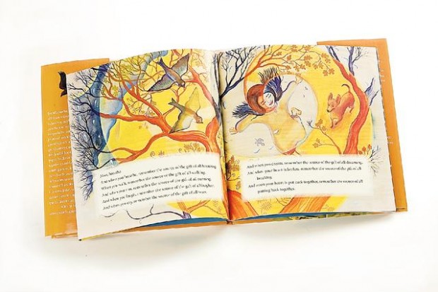 Illustrated text celebrates a girl's journey  