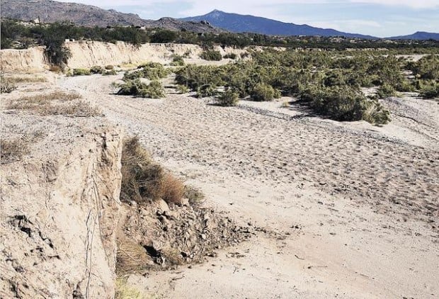 Berm gets blame for erosion of land near Pantano Wash  