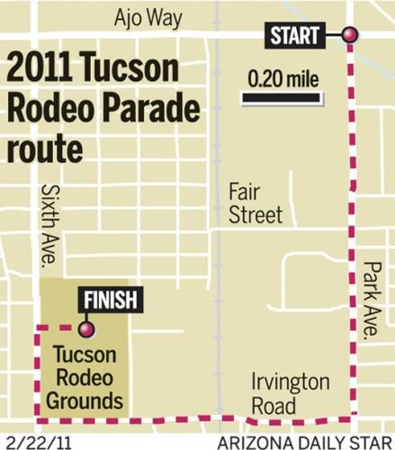 Rodeo parade route