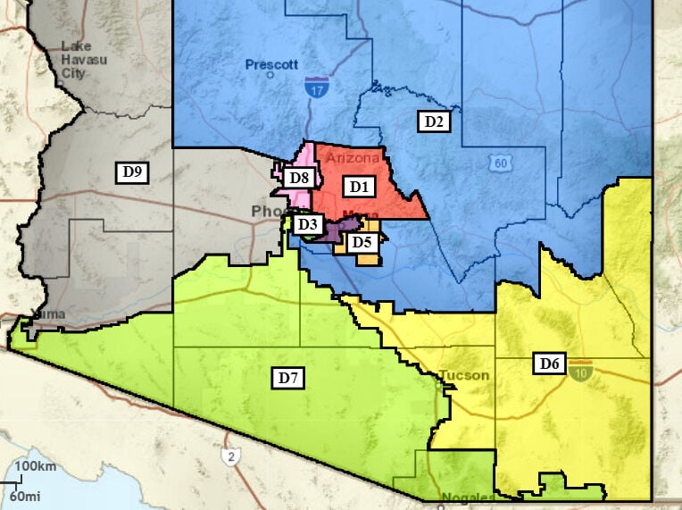 Map See Where Arizonas Legislative And Congressional Districts Are