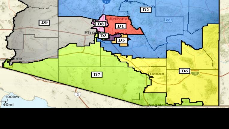 Map See Where Arizonas Legislative And Congressional Districts Are