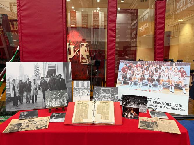 NCAA Unbeaten Hoosiers Anniversary Basketball