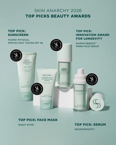 Marini SkinSolutions® Earns Four 2026 Top Picks Beauty Awards from Skin Anarchy